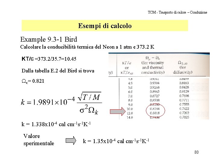 TCM - Trasporto di calore – Conduzione Esempi di calcolo Example 9. 3 -1