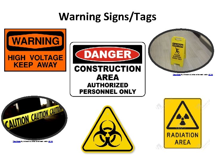 Warning Signs/Tags This Photo by Unknown Author is licensed under CC BY 