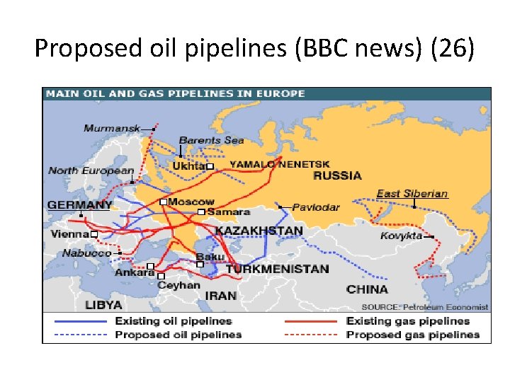 Proposed oil pipelines (BBC news) (26) 