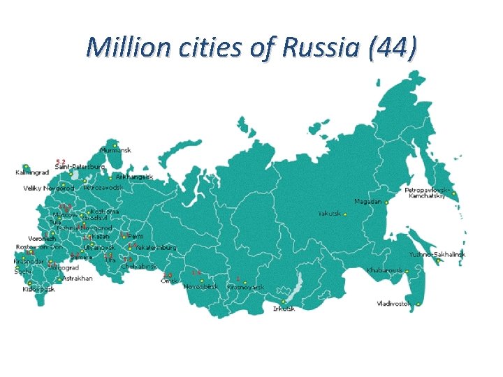 Million cities of Russia (44) 