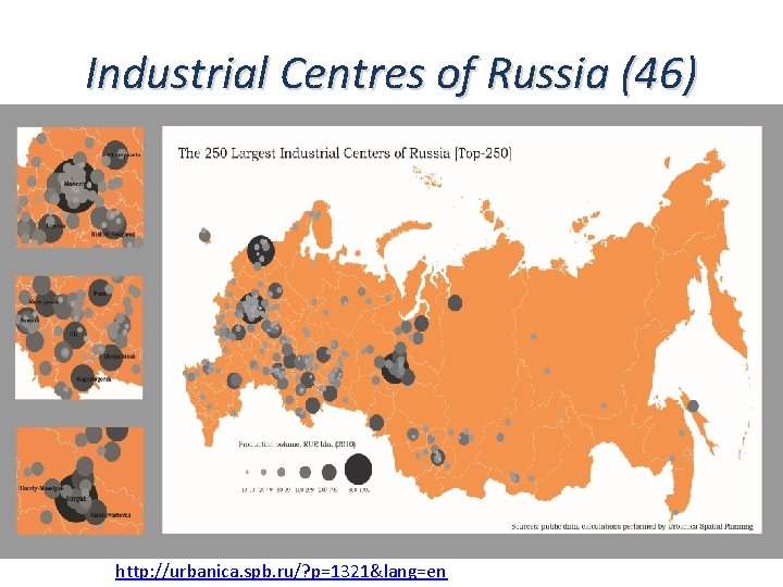 Industrial Centres of Russia (46) http: //urbanica. spb. ru/? p=1321&lang=en 