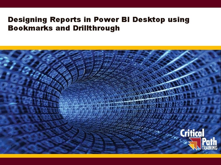 Designing Reports in Power BI Desktop using Bookmarks and Drillthrough 