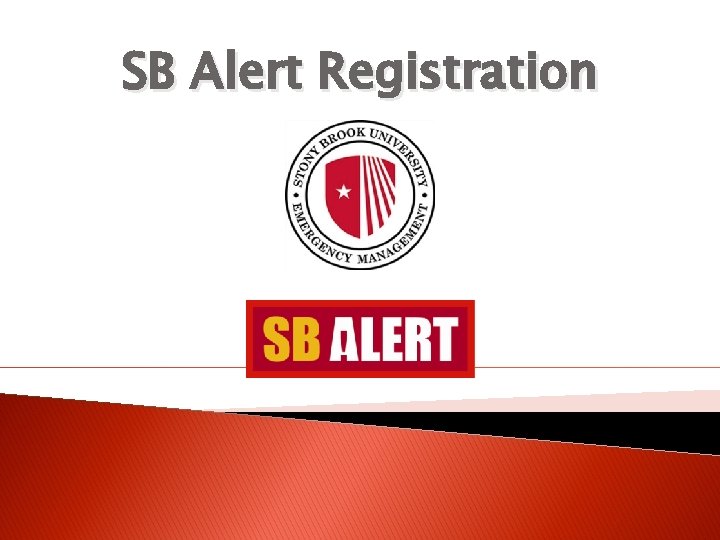 SB Alert Registration 