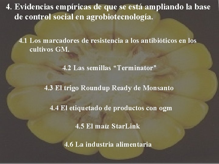 4. Evidencias empíricas de que se está ampliando la base de control social en