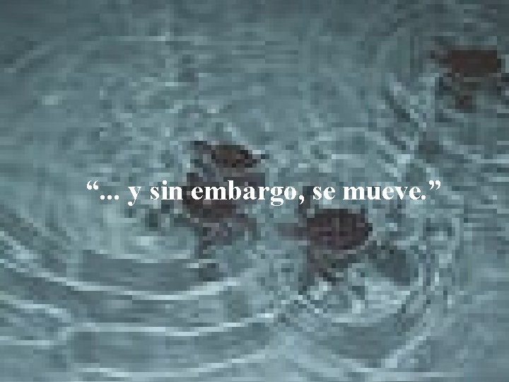 “. . . y sin embargo, se mueve. ” 