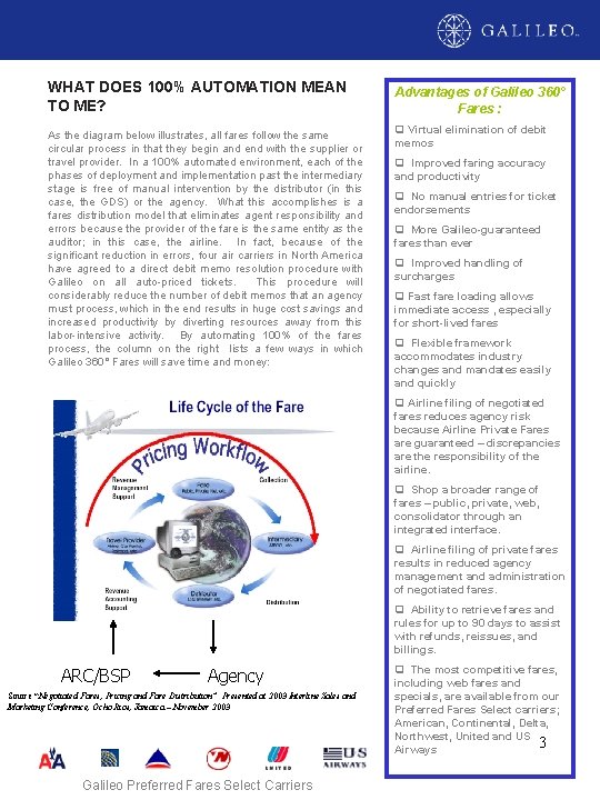 GALILEO 360° FARES AND SHOPPING WHITE PAPER WHAT DOES 100% AUTOMATION MEAN TO ME?