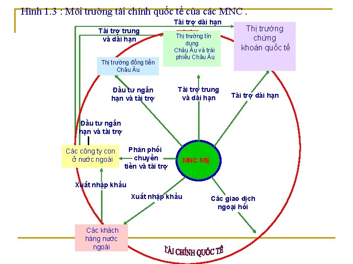 Hình 1. 3 : Môi trường tài chính quốc tế của các MNC. Tài