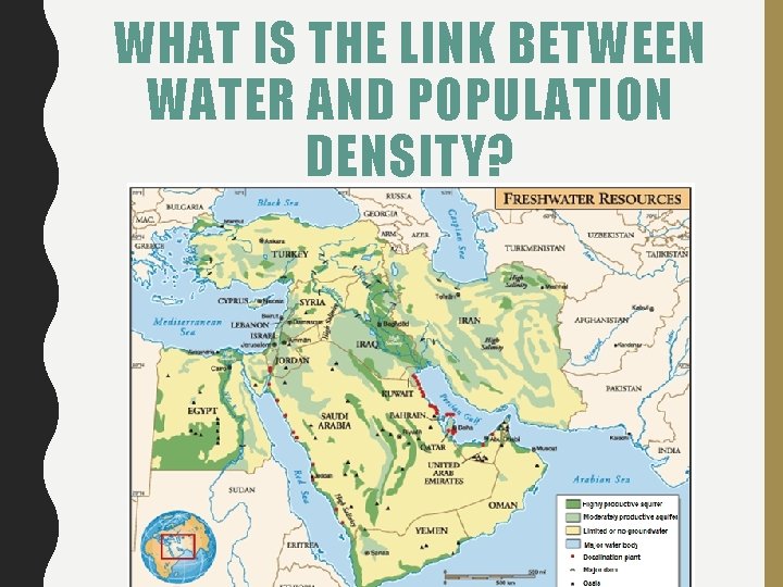 WHAT IS THE LINK BETWEEN WATER AND POPULATION DENSITY? 