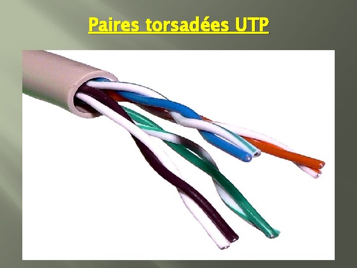 Paires torsadées UTP 