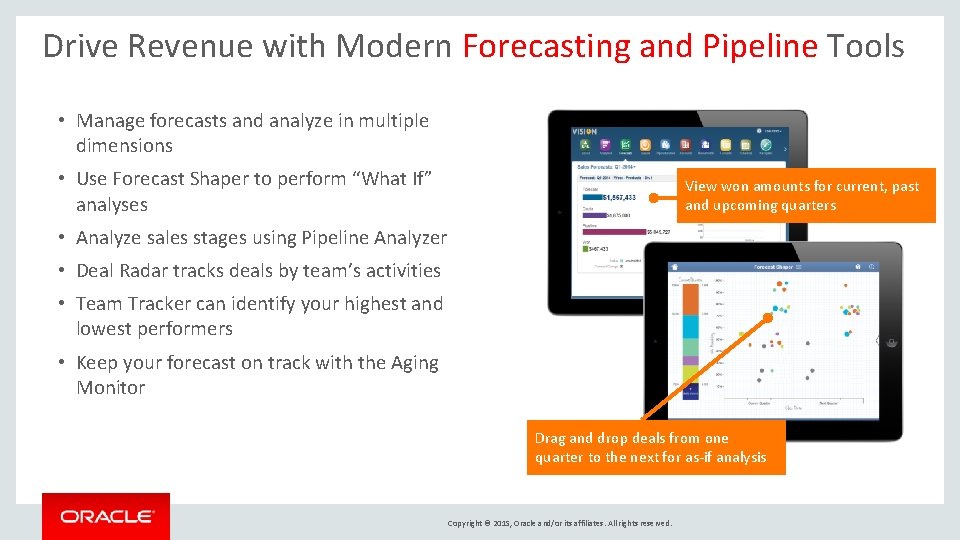 Drive Revenue with Modern Forecasting and Pipeline Tools • Manage forecasts and analyze in Drive Revenue with Modern Forecasting and Pipeline Tools • Manage forecasts and analyze in