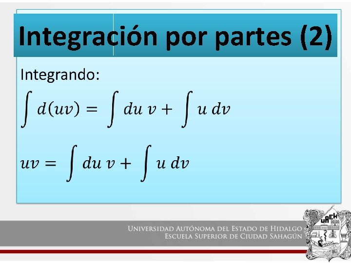 Integración por partes (2) 