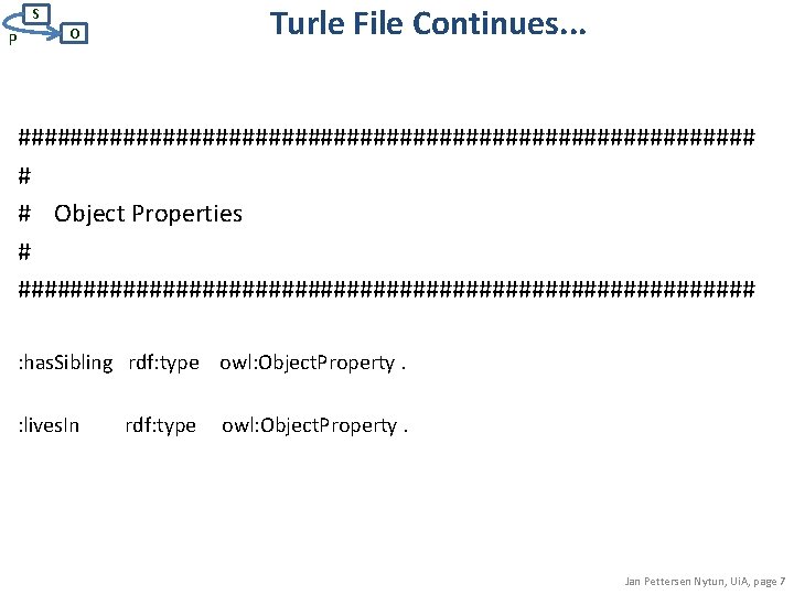 S P O Turle File Continues. . . ############################ # # Object Properties #