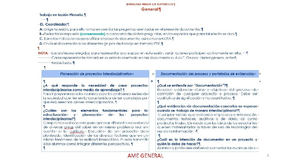 AME GENERAL 2 AME GENERAL 2