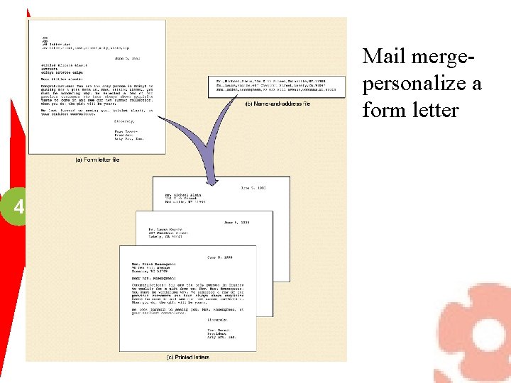 Mail mergepersonalize a form letter 4 