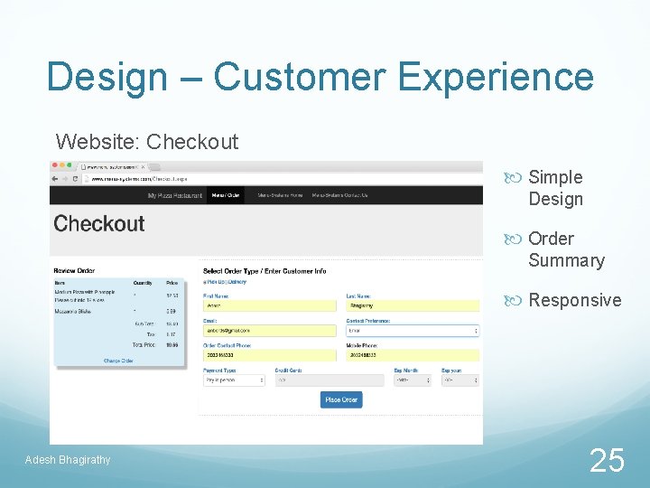 Design – Customer Experience Website: Checkout Simple Design Order Summary Responsive Adesh Bhagirathy 25