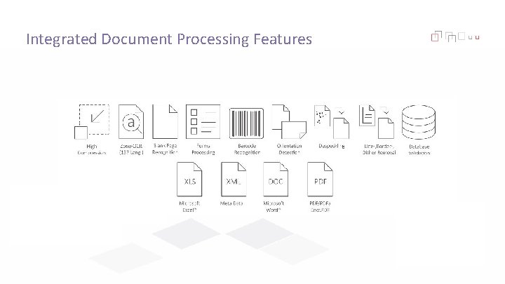 Integrated Document Processing Features 