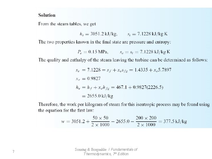 7 Sonntag & Borgnakke / Fundamentals of Thermodynamics, 7 th Edition 