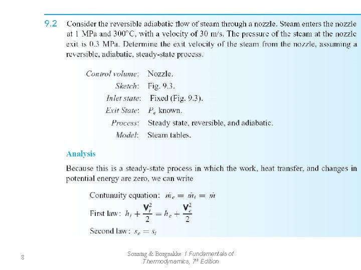 8 Sonntag & Borgnakke / Fundamentals of Thermodynamics, 7 th Edition 