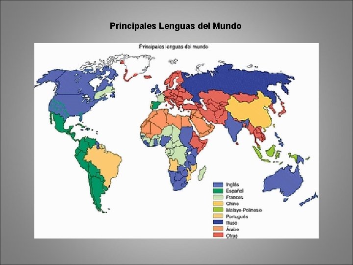 Principales Lenguas del Mundo 