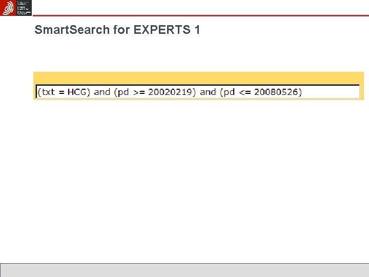 Smart. Search for EXPERTS 1 