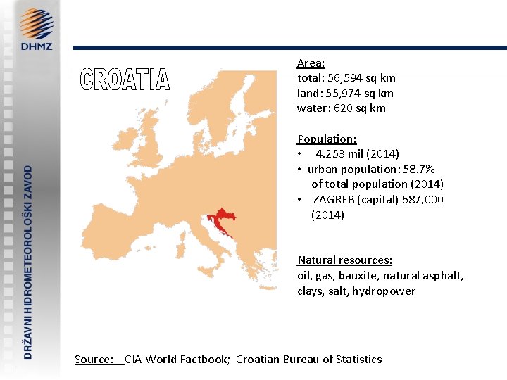 Area: total: 56, 594 sq km land: 55, 974 sq km water: 620 sq