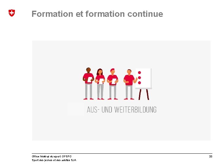 Formation et formation continue Office fédéral du sport OFSPO Sport des jeunes et des