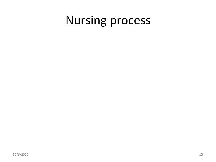 Nursing process 12/6/2020 13 