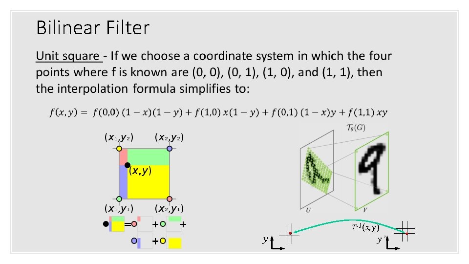Bilinear Filter y T-1(x, y) y’ 