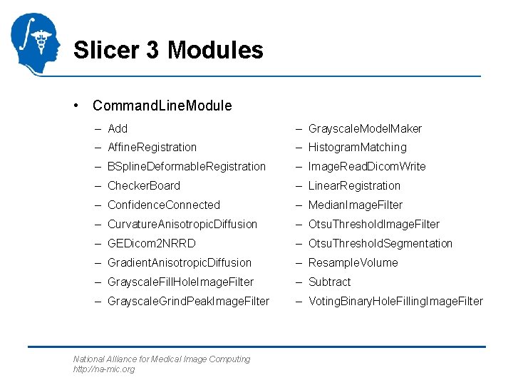 Slicer 3 Modules • Command. Line. Module – Add – Grayscale. Model. Maker –