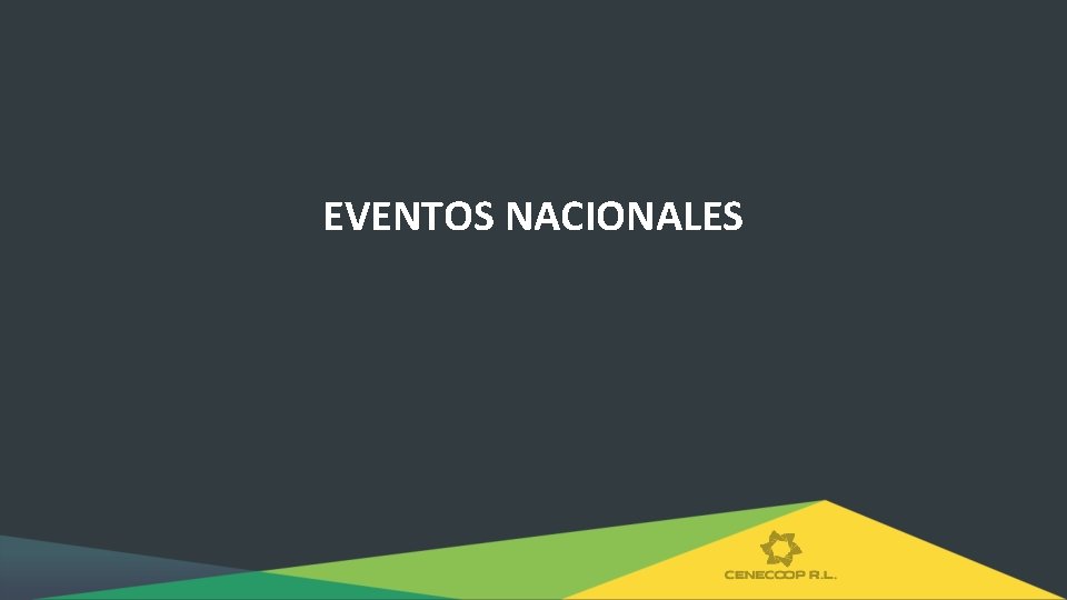 EVENTOS NACIONALES 