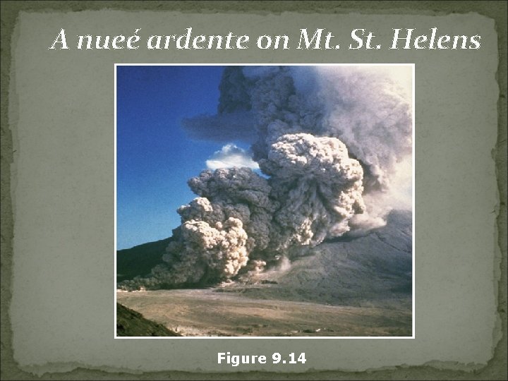 A nueé ardente on Mt. St. Helens Figure 9. 14 