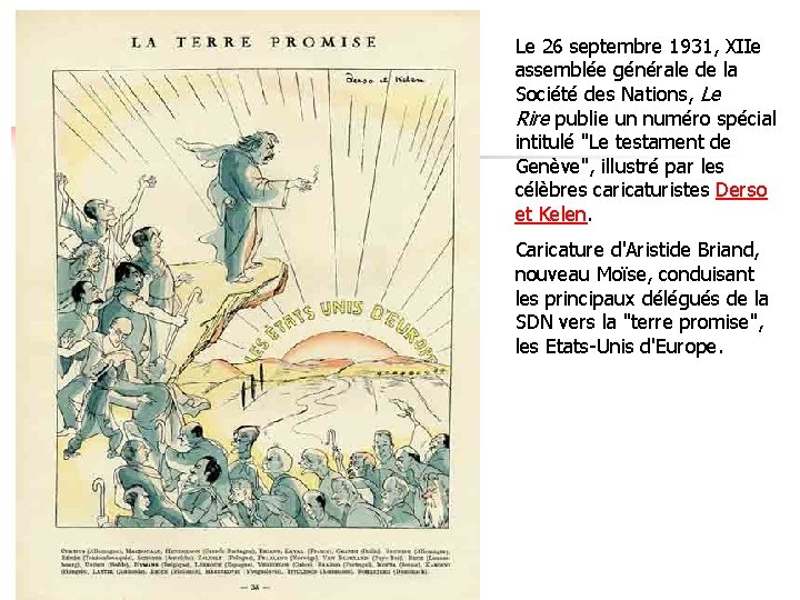 Le 26 septembre 1931, XIIe assemblée générale de la Société des Nations, Le Rire