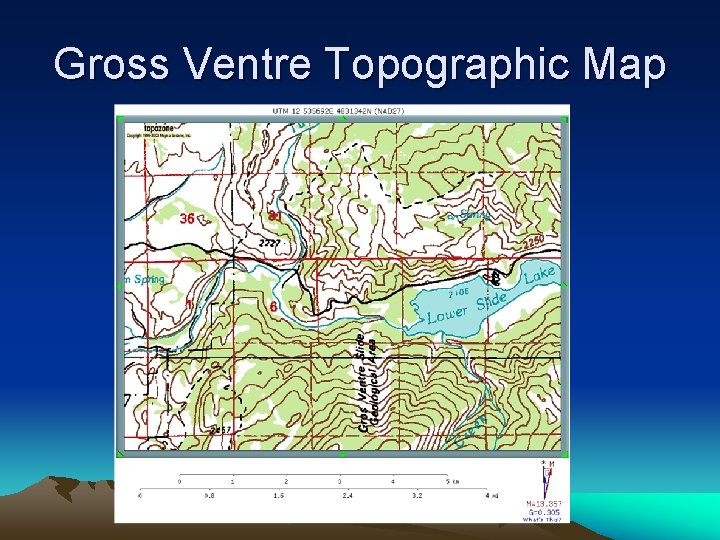 Gross Ventre Topographic Map Gross Ventre Topographic Map