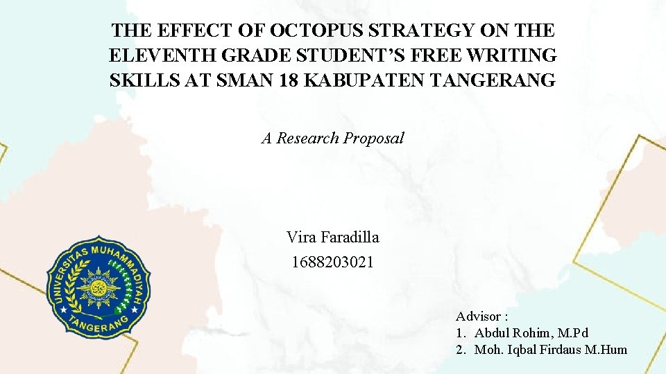 THE EFFECT OF OCTOPUS STRATEGY ON THE ELEVENTH GRADE STUDENT’S FREE WRITING SKILLS AT