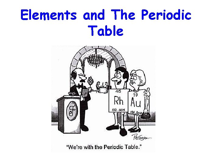 Elements and The Periodic Table 