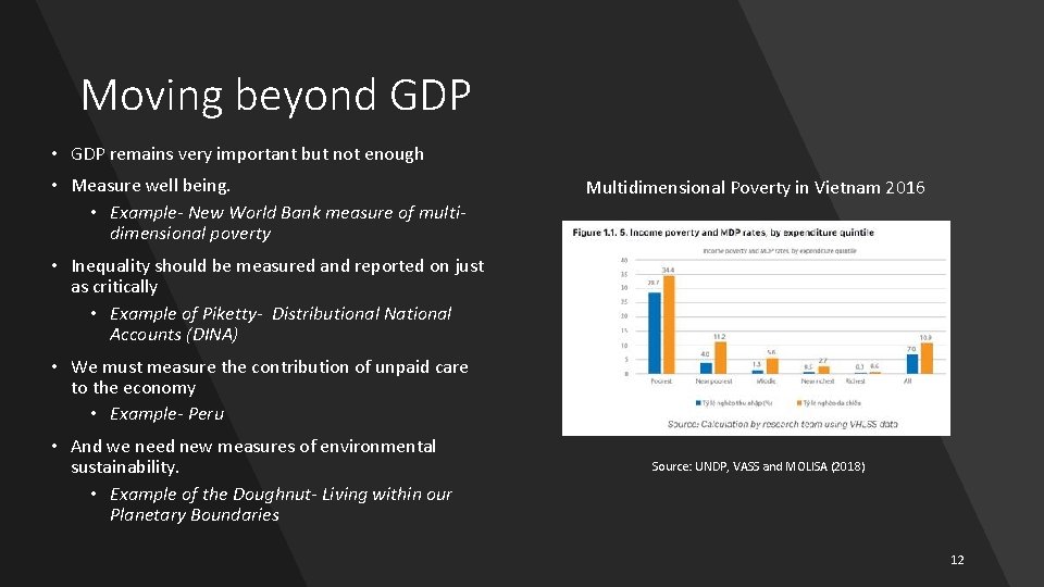 Moving beyond GDP • GDP remains very important but not enough • Measure well
