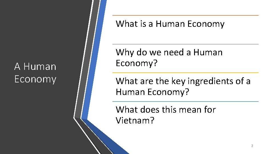 What is a Human Economy A Human Economy Why do we need a Human
