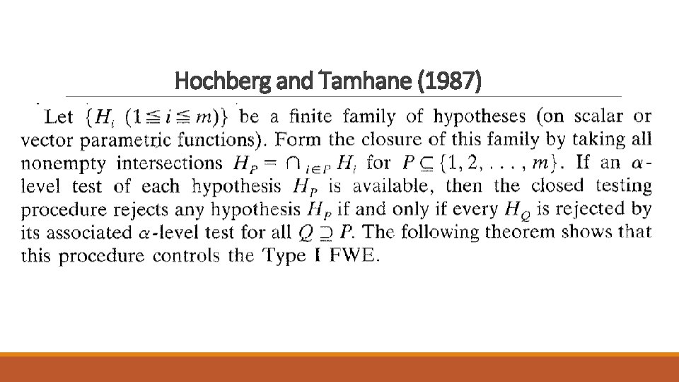Hochberg and Tamhane (1987) 