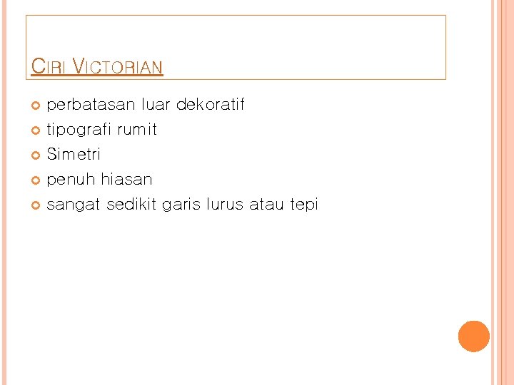 CIRI VICTORIAN perbatasan luar dekoratif tipografi rumit Simetri penuh hiasan sangat sedikit garis lurus