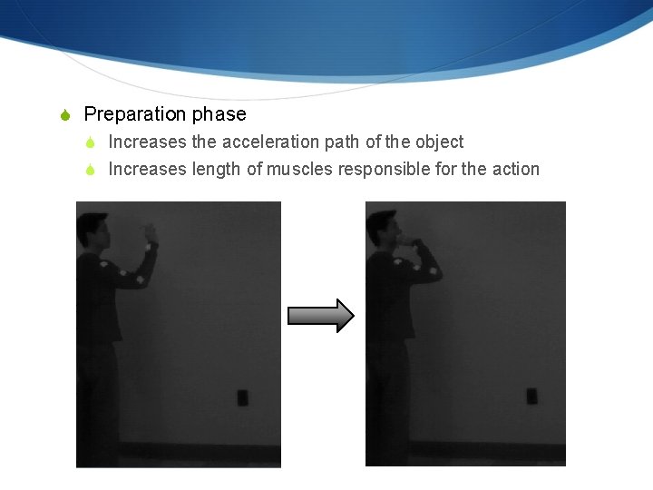 S Preparation phase S Increases the acceleration path of the object S Increases length