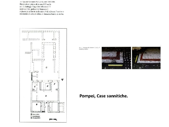 Pompei, Case sannitiche. 