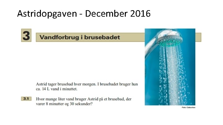 Astridopgaven - December 2016 