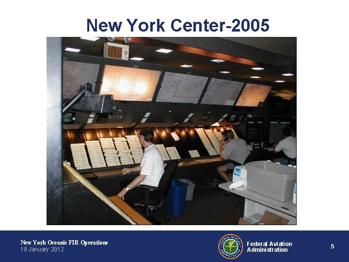 New York Center-2005 New York Oceanic FIR Operations 18 January 2012 Federal Aviation Administration