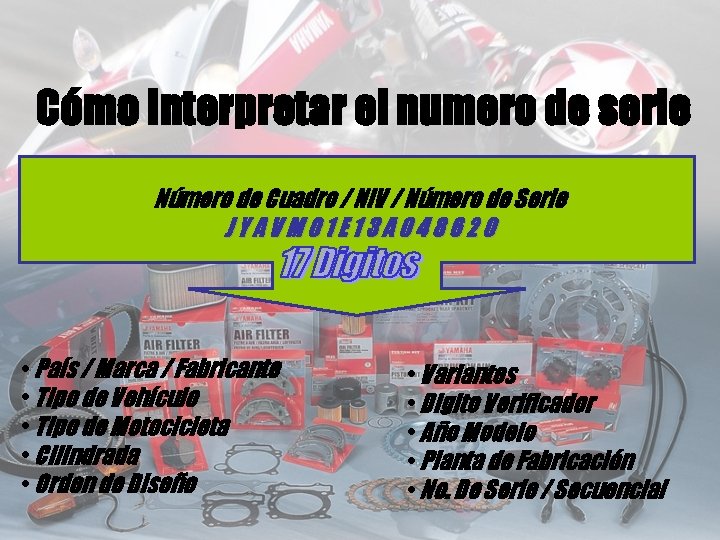 Cómo Interpretar el numero de serie Número de Cuadro / NIV / Número de