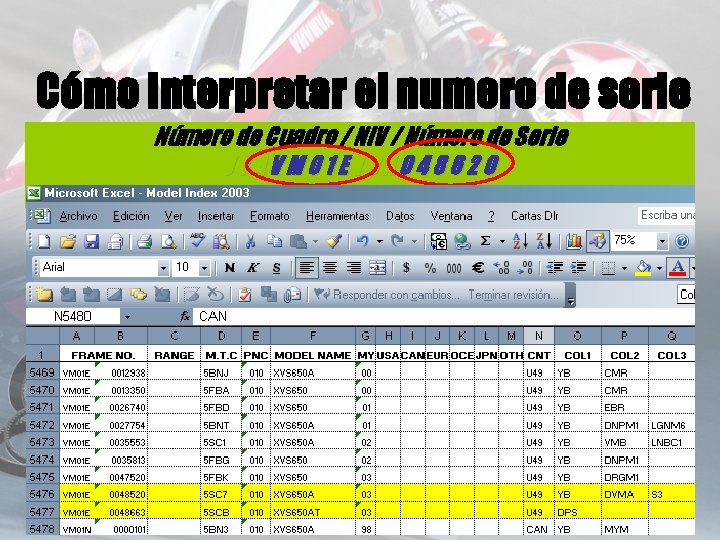 Cómo Interpretar el numero de serie Número de Cuadro / NIV / Número de