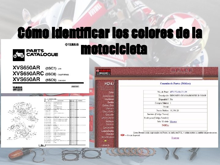 Cómo identificar los colores de la motocicleta 