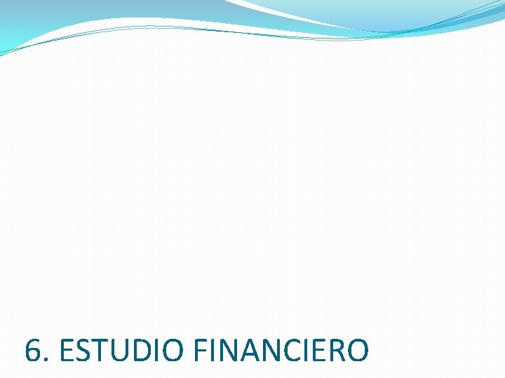 6. ESTUDIO FINANCIERO 