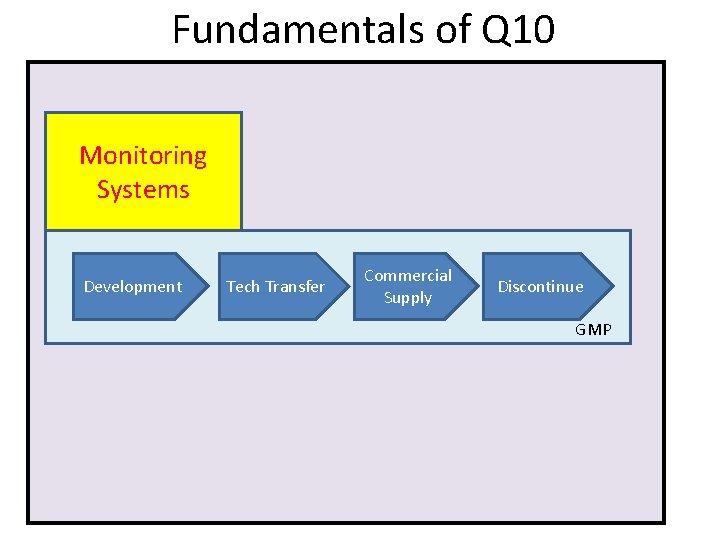 Fundamentals of Q 10 Monitoring Systems Development Commercial Tech Transfermanag Supply Discontinue GMP 