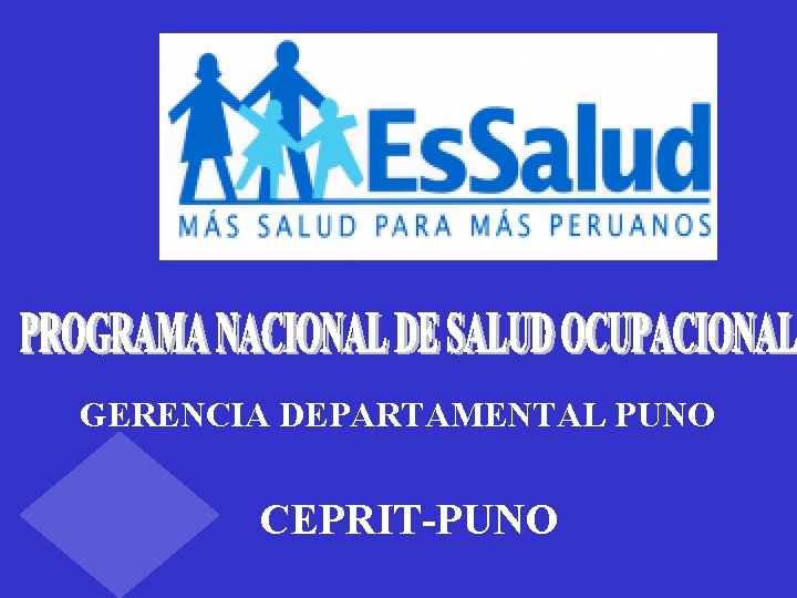 GERENCIA DEPARTAMENTAL PUNO CEPRIT-PUNO GERENCIA DEPARTAMENTAL PUNO CEPRIT-PUNO
