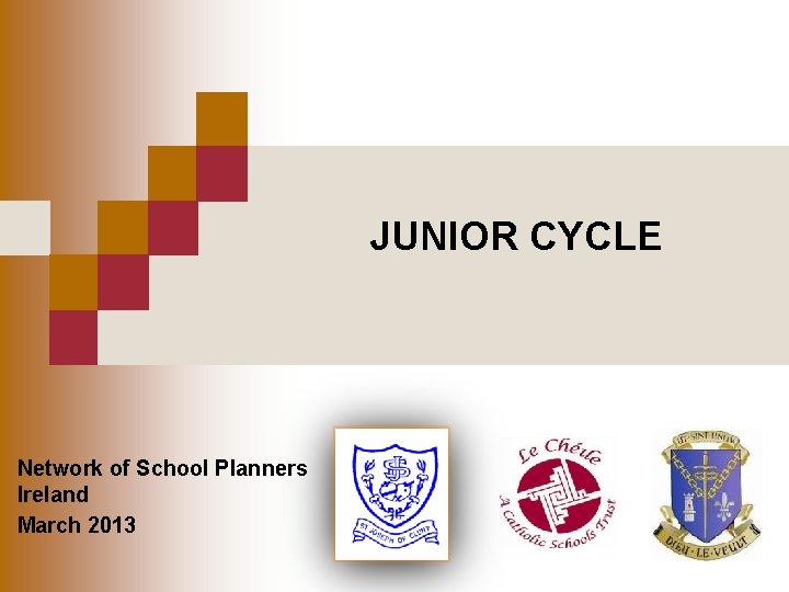 JUNIOR CYCLE Network of School Planners Ireland March